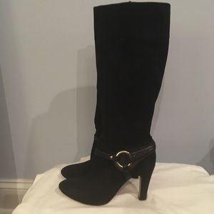 Antonio Melani Black Suede Boots (Sz 8.5)
